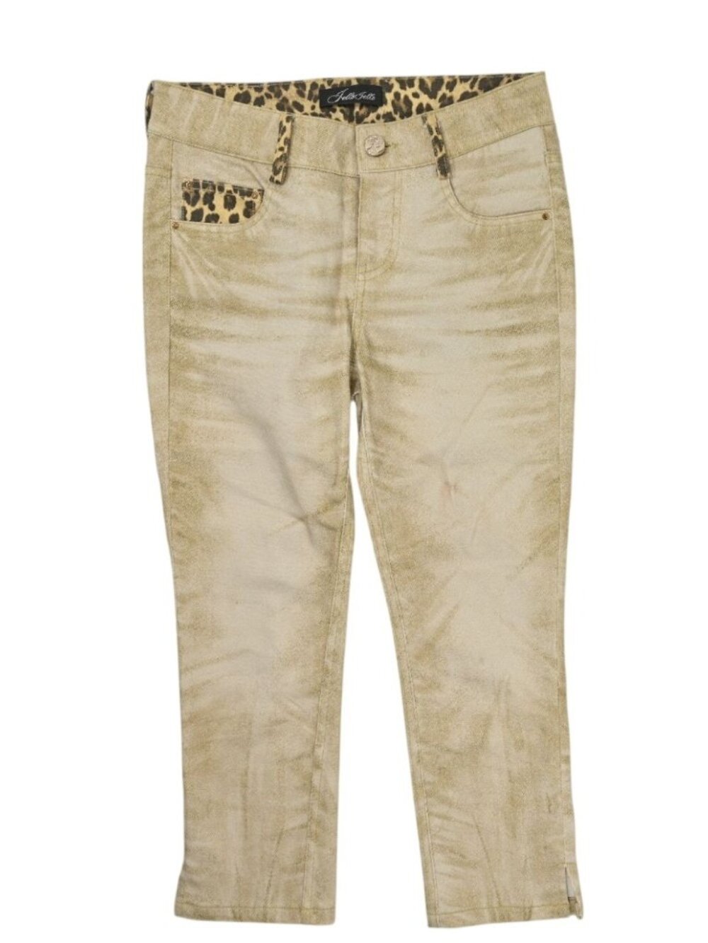 JelloJello Crop Skinny Jeans in Cowboy Yellow